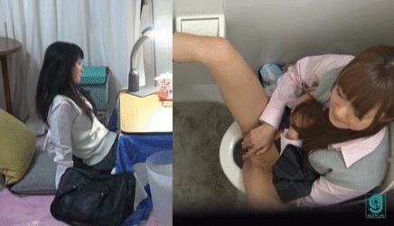 【JKオナニーGIF】これが女子高生の性欲！？友達の家でお泊り中に隠れてオナニーしてるぞｗｗｗｗ その11